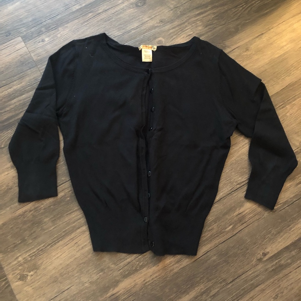 Black Cotten button up camisole